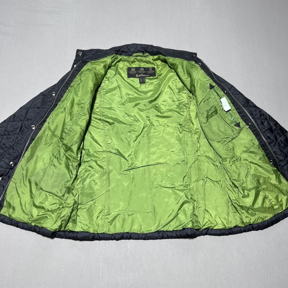 Barbour Chelsea Quilt‎ Lightweight Flyweight Jacket Womens US 4 UK 8 Black - Picture 8 of 16